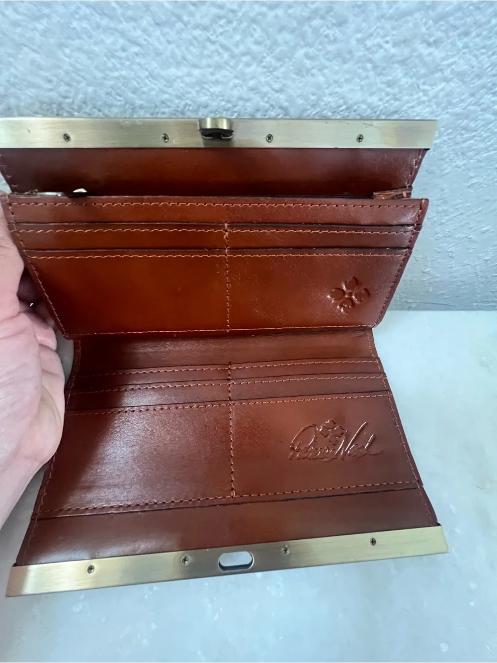 Patricia Nash colorful Cauchy Wallet RFID Framed Italian Leather